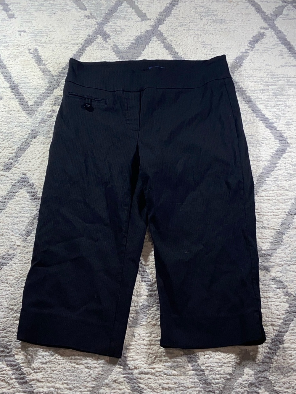 Reitmans Black Women's Capris Stretch Bermuda